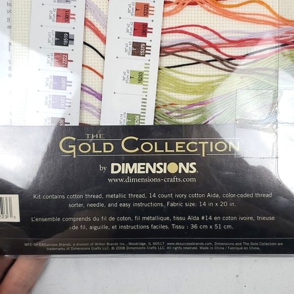 New The Gold Collection Butterfly Forest Cross Stitch Kit‎ and Embroidery Hoop - Picture 5 of 7